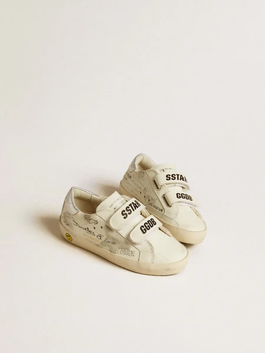 Old School Junior con stella in suede e talloncino in pelle laminata
