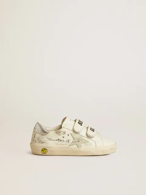 Old School Junior con stella in suede e talloncino in pelle laminata