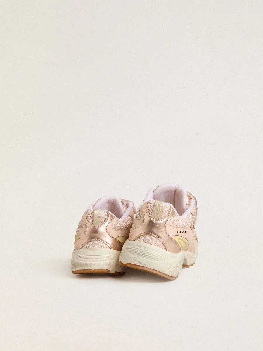 Lightstar Junior in pelle e mesh rosa con stella in pelle rosa