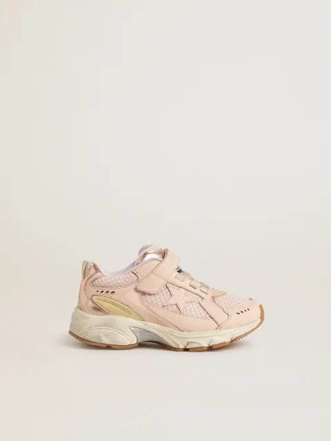 Lightstar Junior in pelle e mesh rosa con stella in pelle rosa