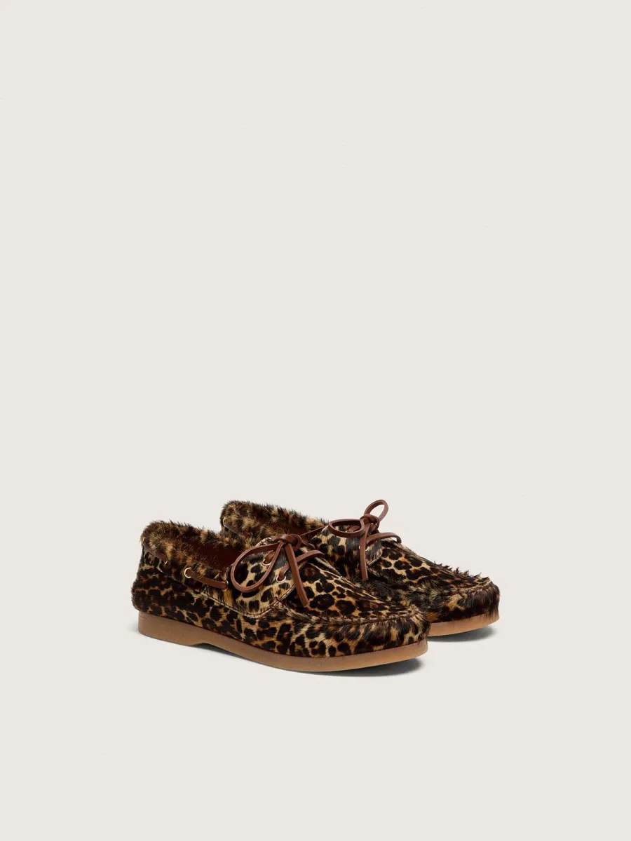 Mocassino Cruise Junior in cavallino leopardato