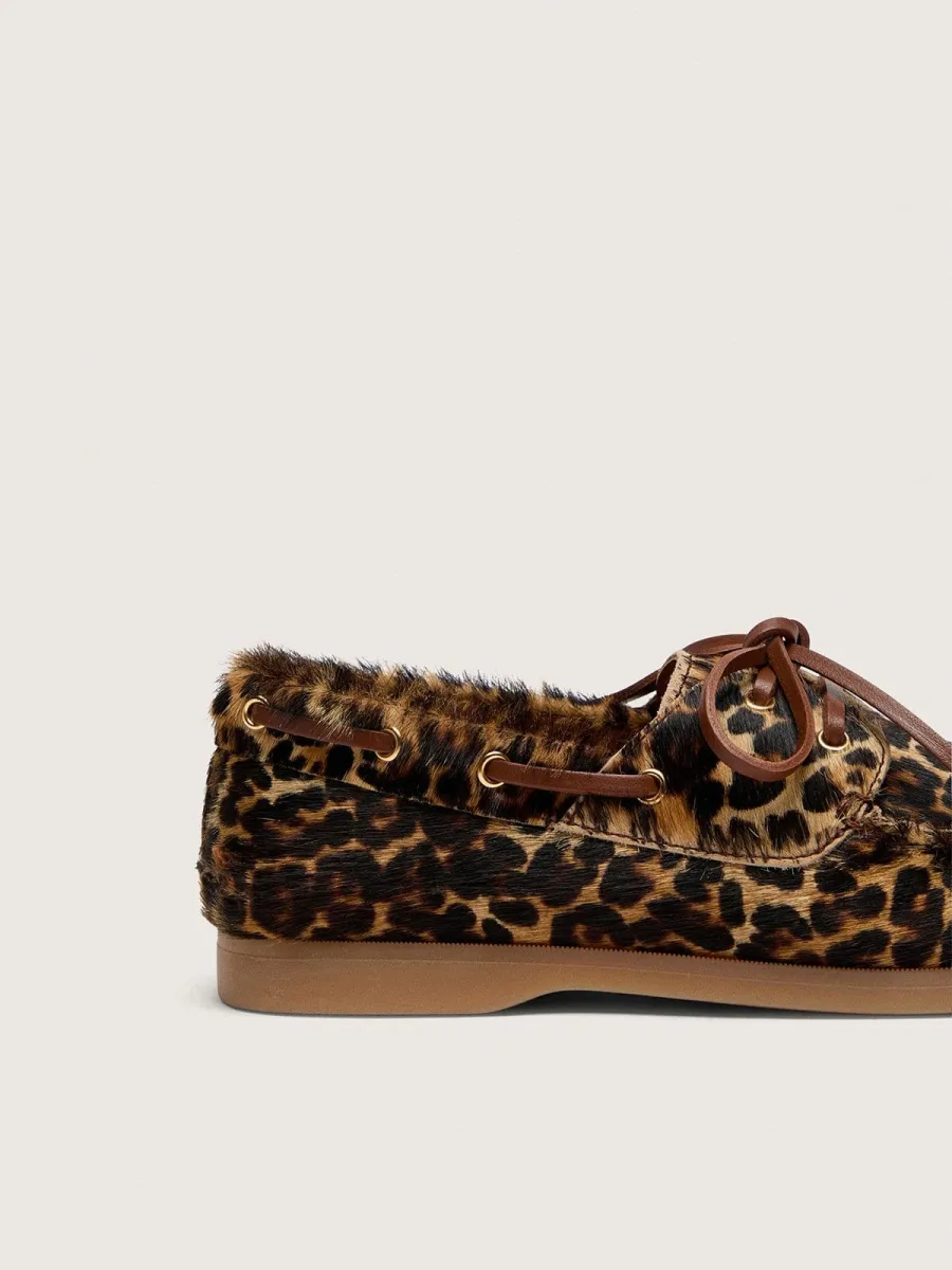 Mocassino Cruise Junior in cavallino leopardato