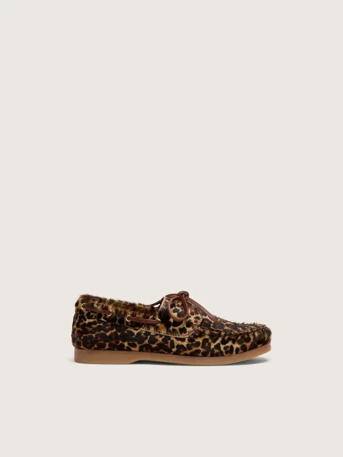 Mocassino Cruise Junior in cavallino leopardato