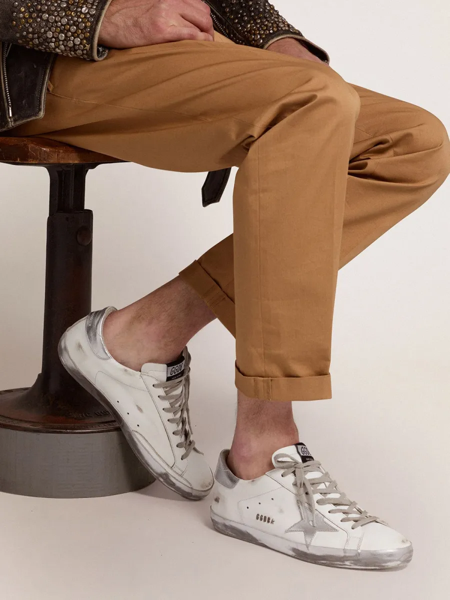Super-Star Uomo con stella e talloncino in pelle laminata