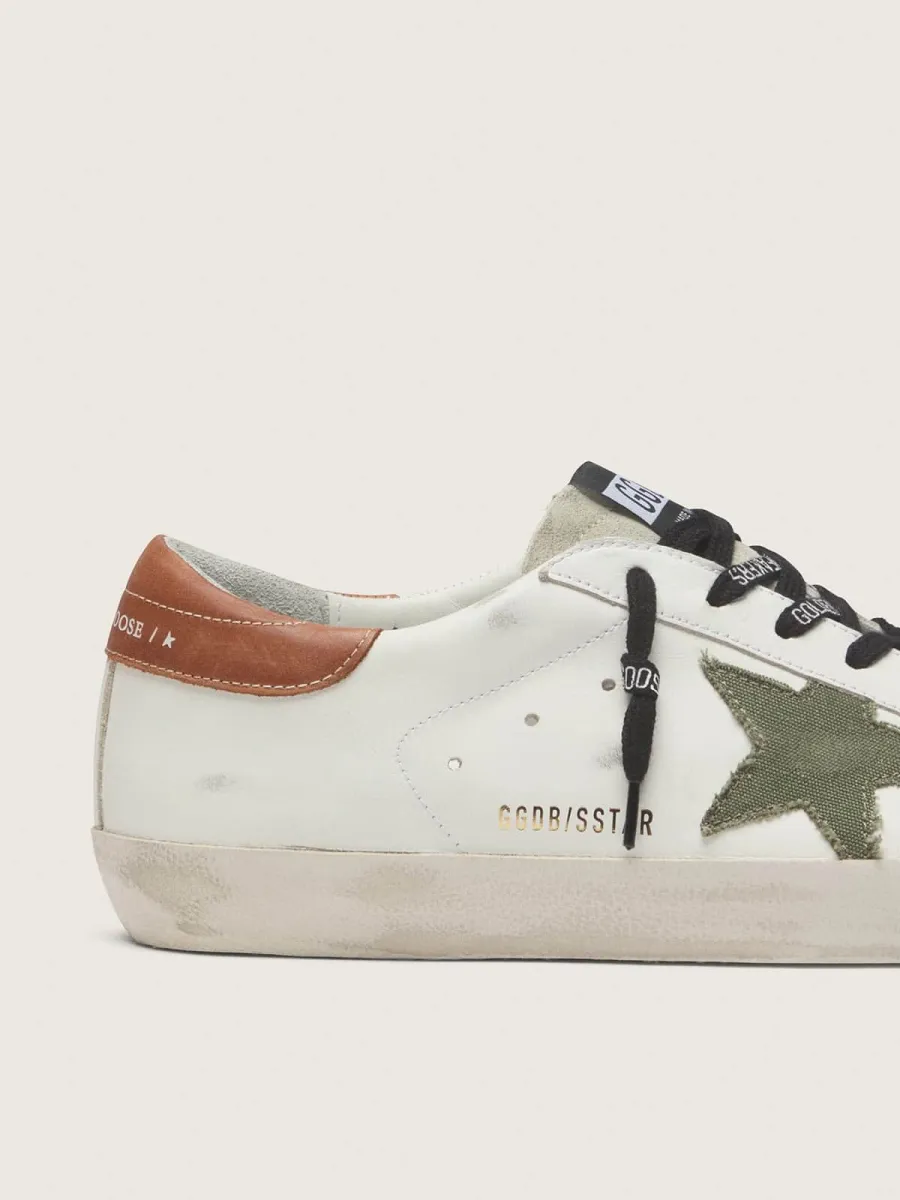 Super-Star Uomo con stella in canvas verde oliva