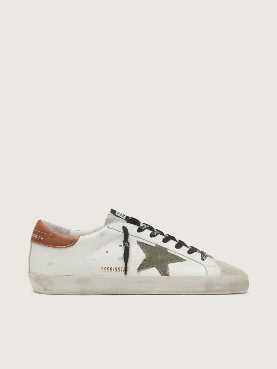 Super-Star Uomo con stella in canvas verde oliva