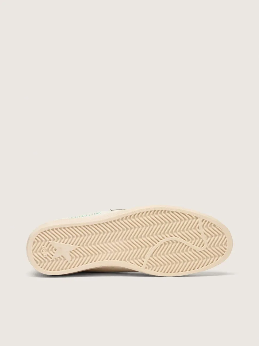 Ball Star in nappa con stella e talloncino in suede grigio
