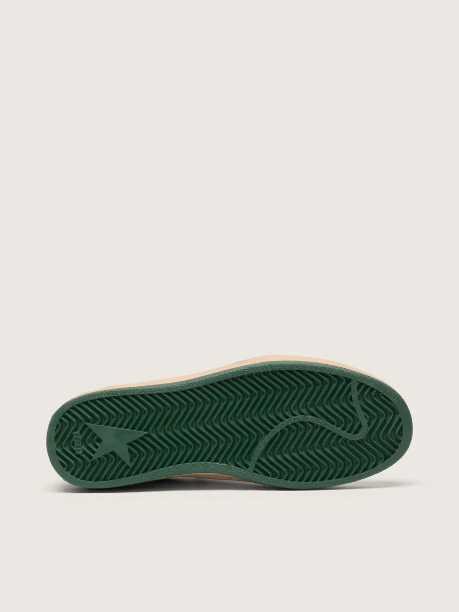 Ball Star Wishes Uomo in nappa bianca con stella e talloncino in pelle verde