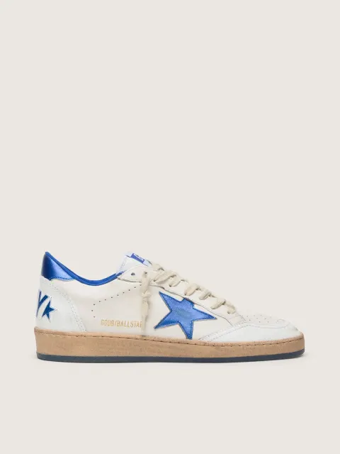 Ball Star Wishes Uomo in nappa bianca con stella e talloncino bluette