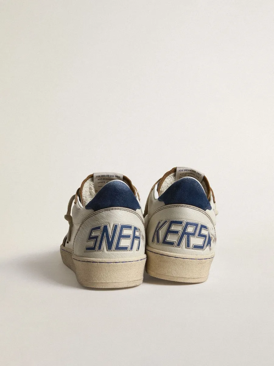 Ball Star stella nera e talloncino in suede blu