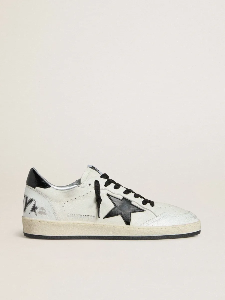 Ball Star Wishes Uomo in nappa con stella e talloncino in naplak nero