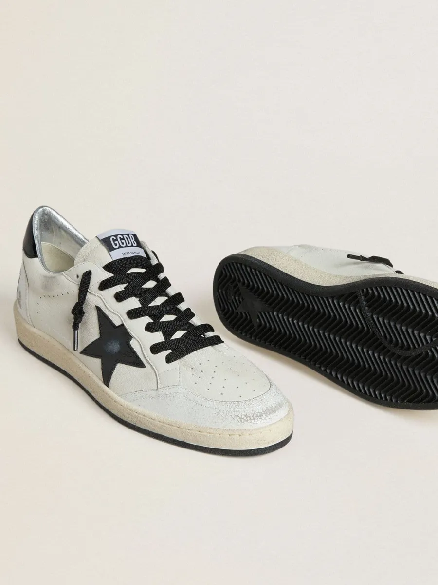 Ball Star Wishes Uomo in nappa con stella e talloncino in naplak nero