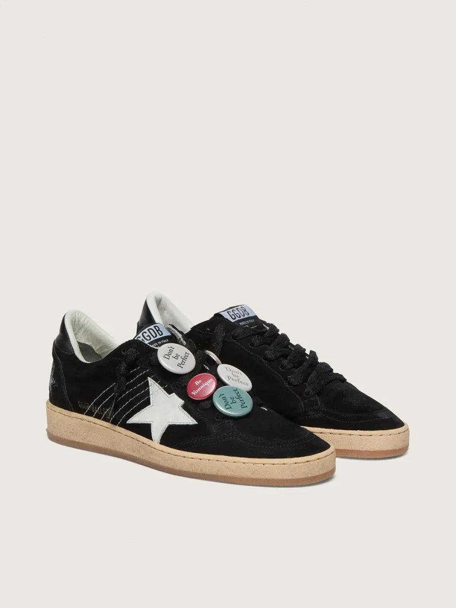 Ball Star Uomo LTD in suede nera con Skins