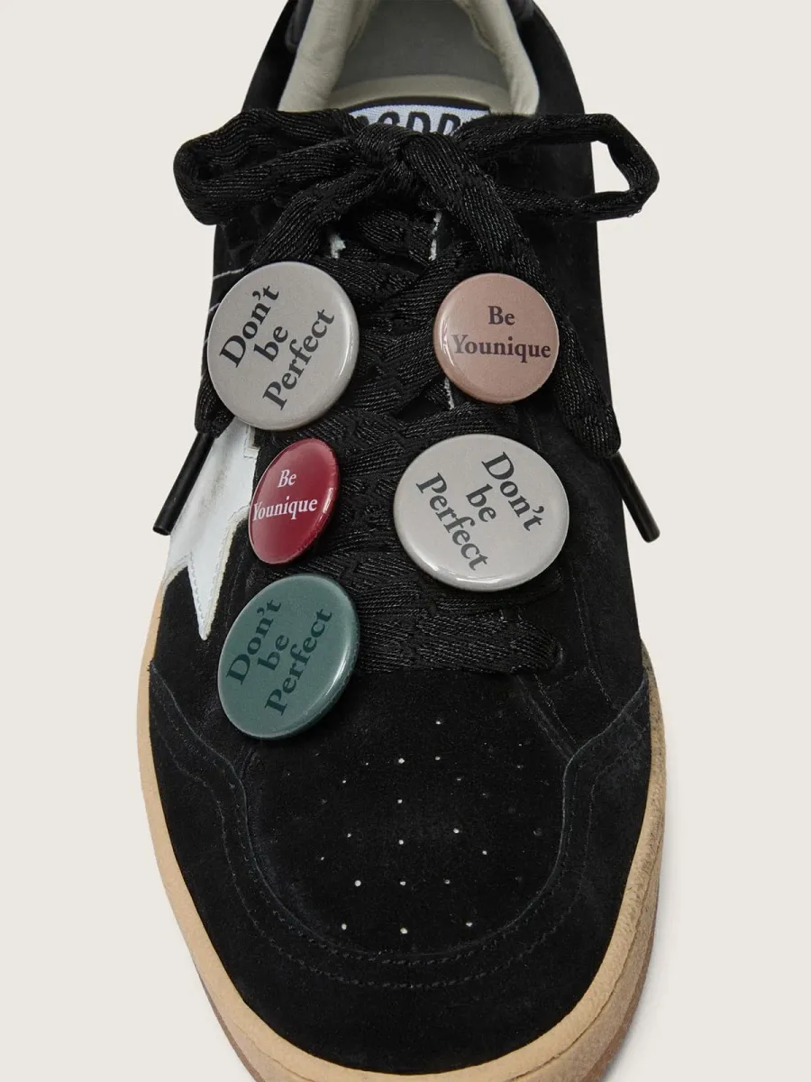 Ball Star Uomo LTD in suede nera con Skins