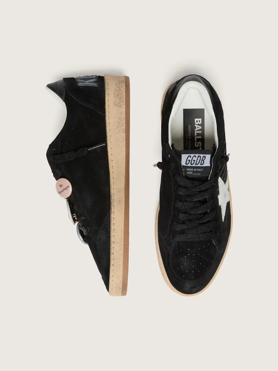 Ball Star Uomo LTD in suede nera con Skins
