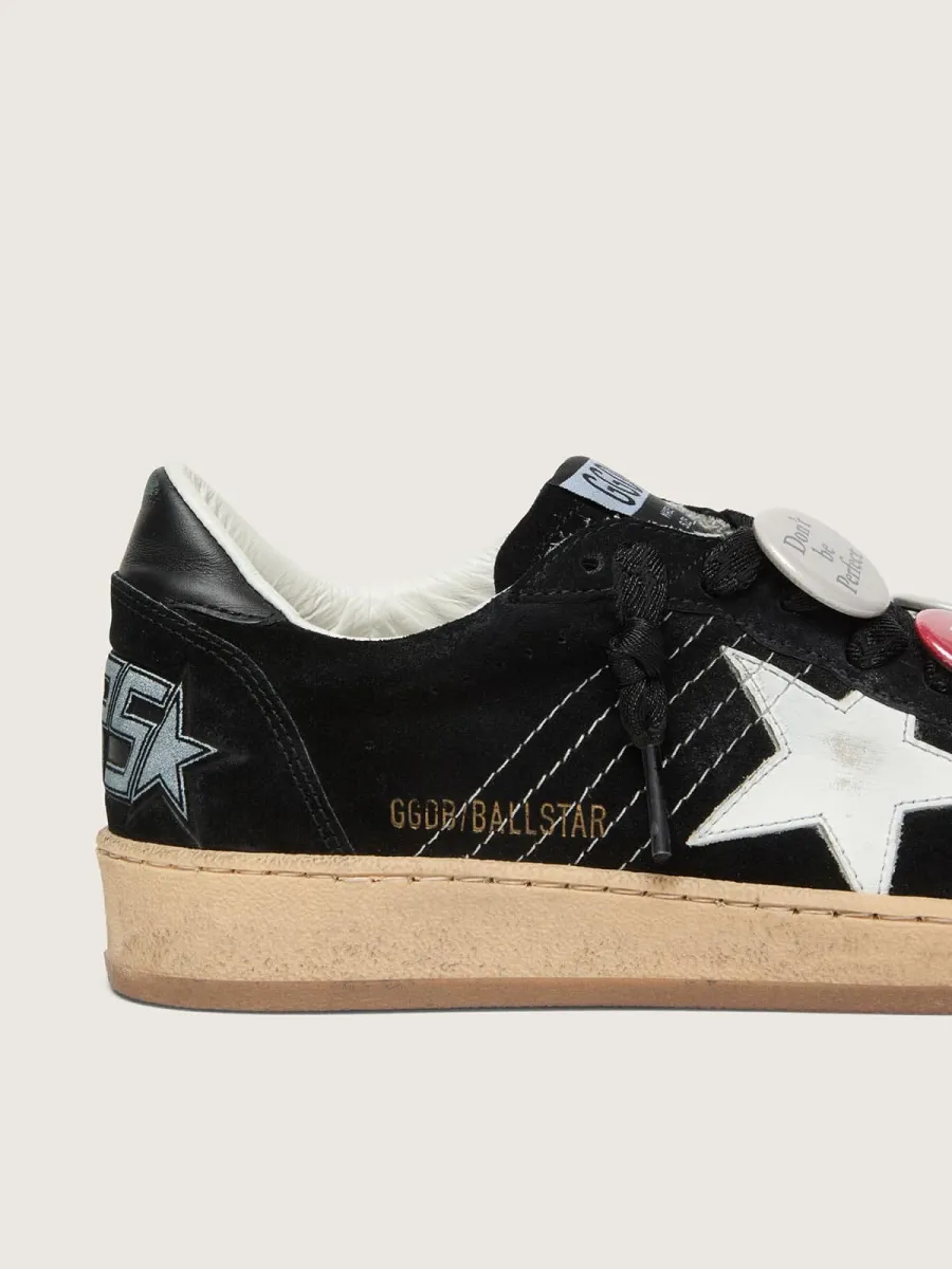 Ball Star Uomo LTD in suede nera con Skins