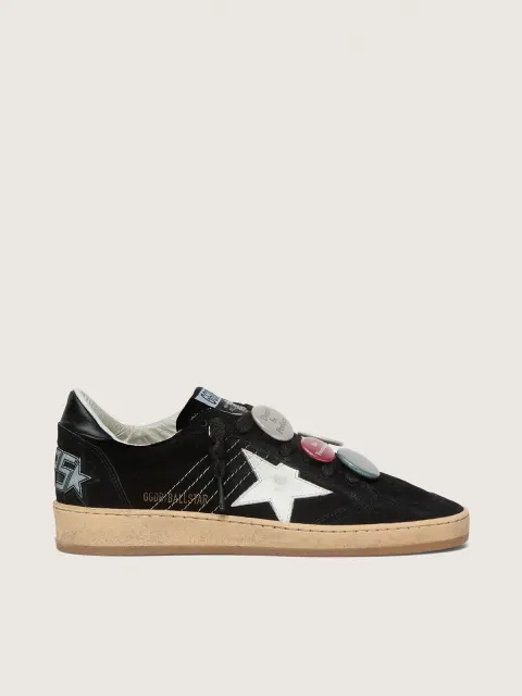 Ball Star Uomo LTD in suede nera con Skins