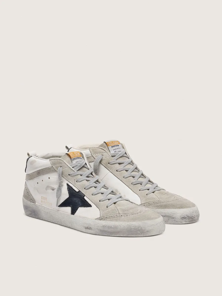 Mid Star Uomo bianche con stella nera