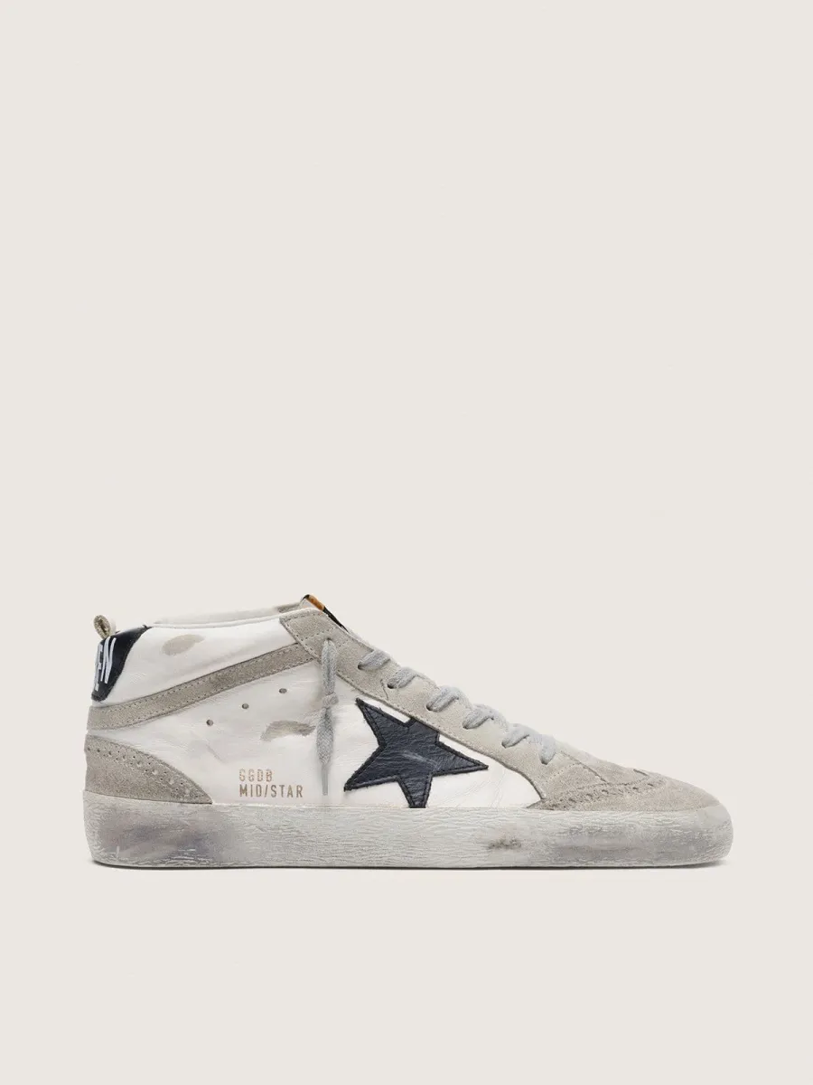 Mid Star Uomo bianche con stella nera