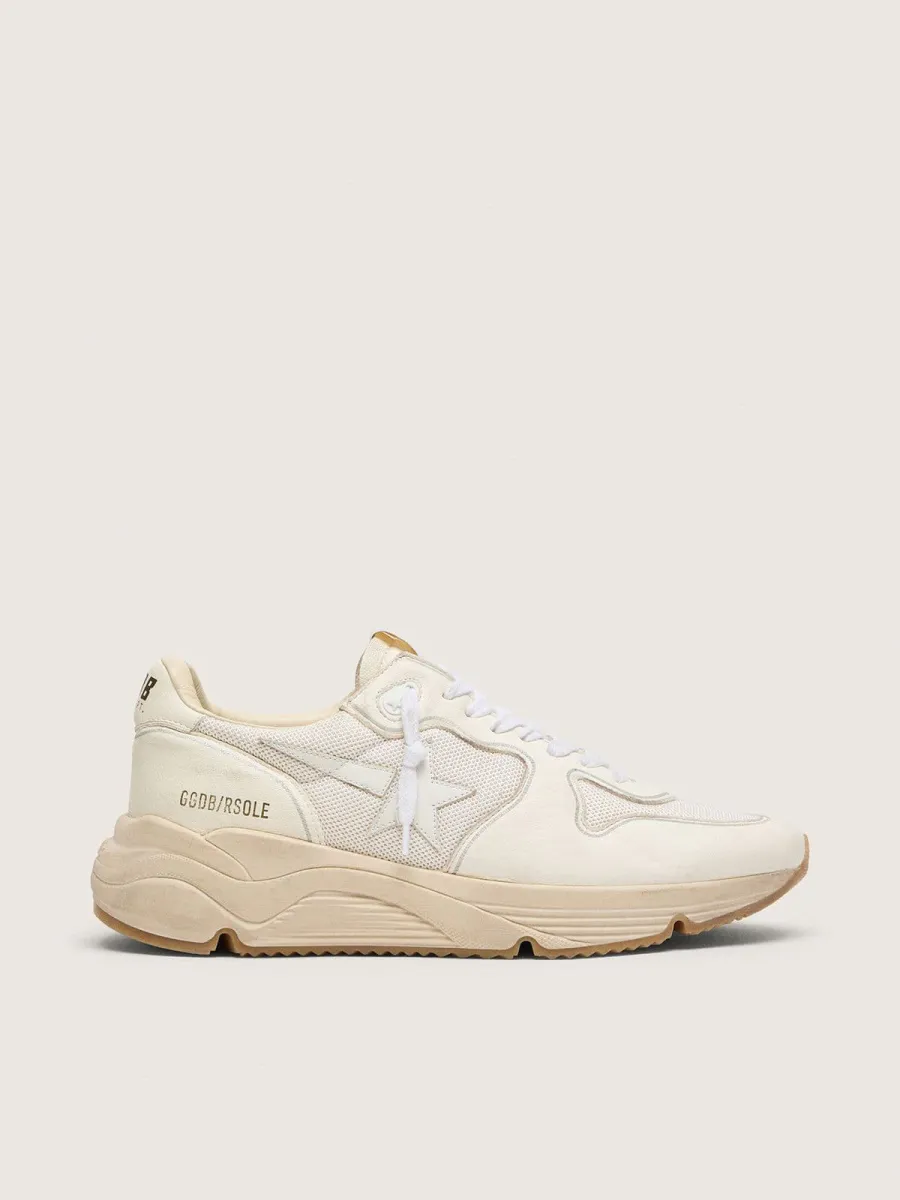 Running Sole Uomo in rete e nappa bianco