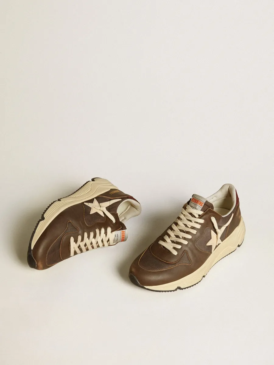 Running Sole in nylon e pelle con stella in TPU e talloncino in nabuk