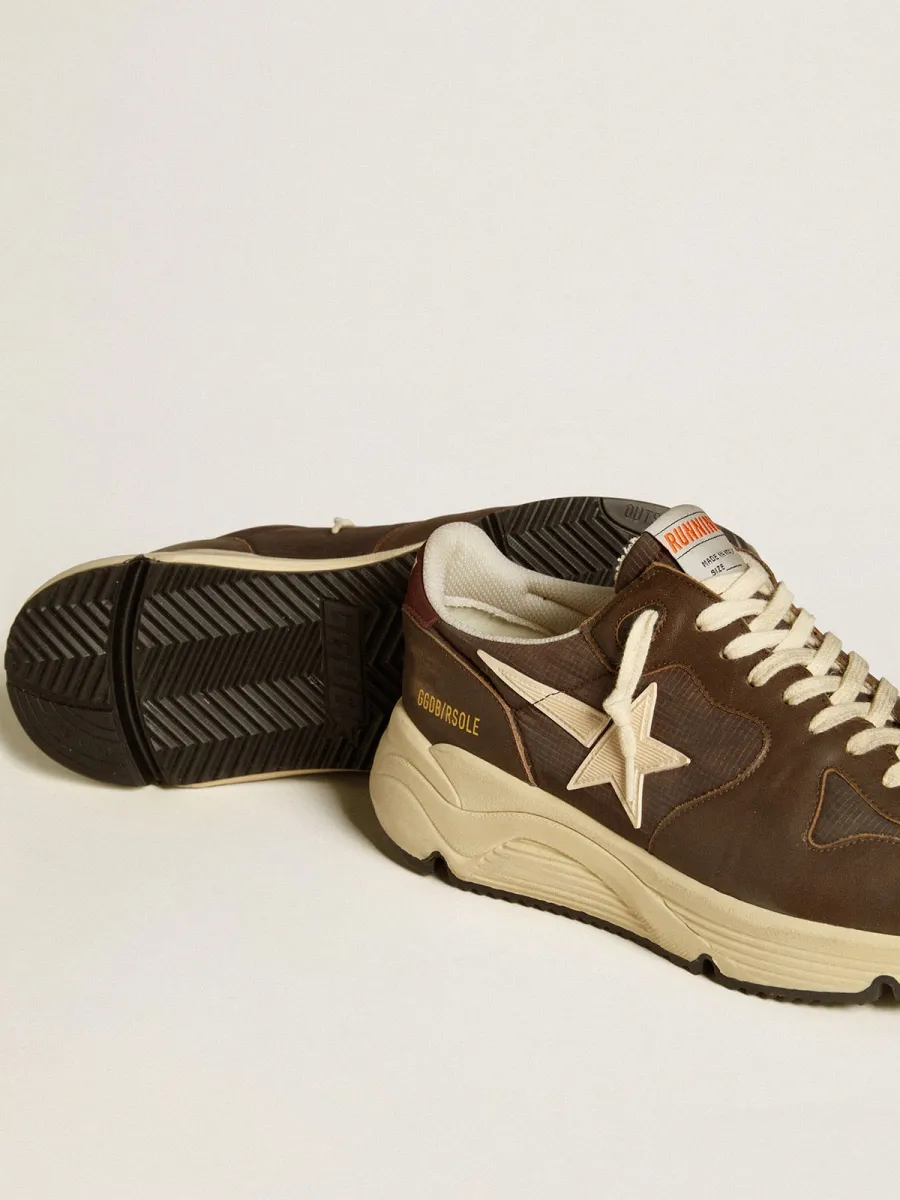 Running Sole in nylon e pelle con stella in TPU e talloncino in nabuk