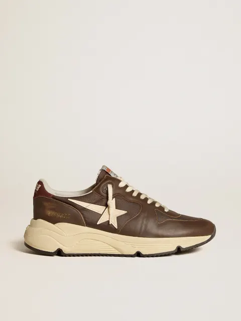Running Sole in nylon e pelle con stella in TPU e talloncino in nabuk