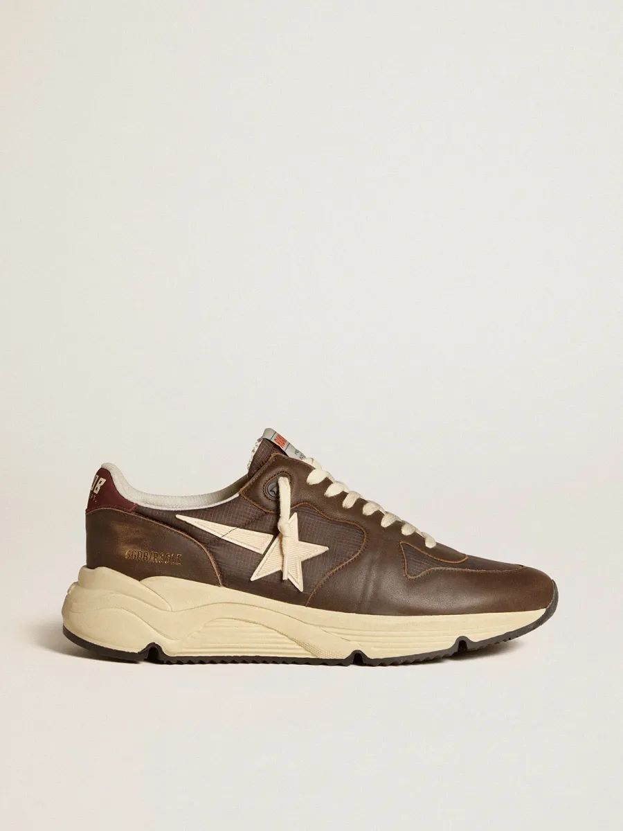 Running Sole in nylon e pelle con stella in TPU e talloncino in nabuk