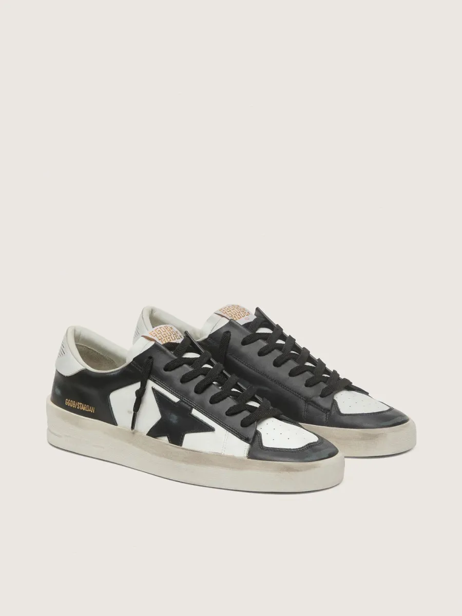 Stardan Uomo in pelle bianca e nera
