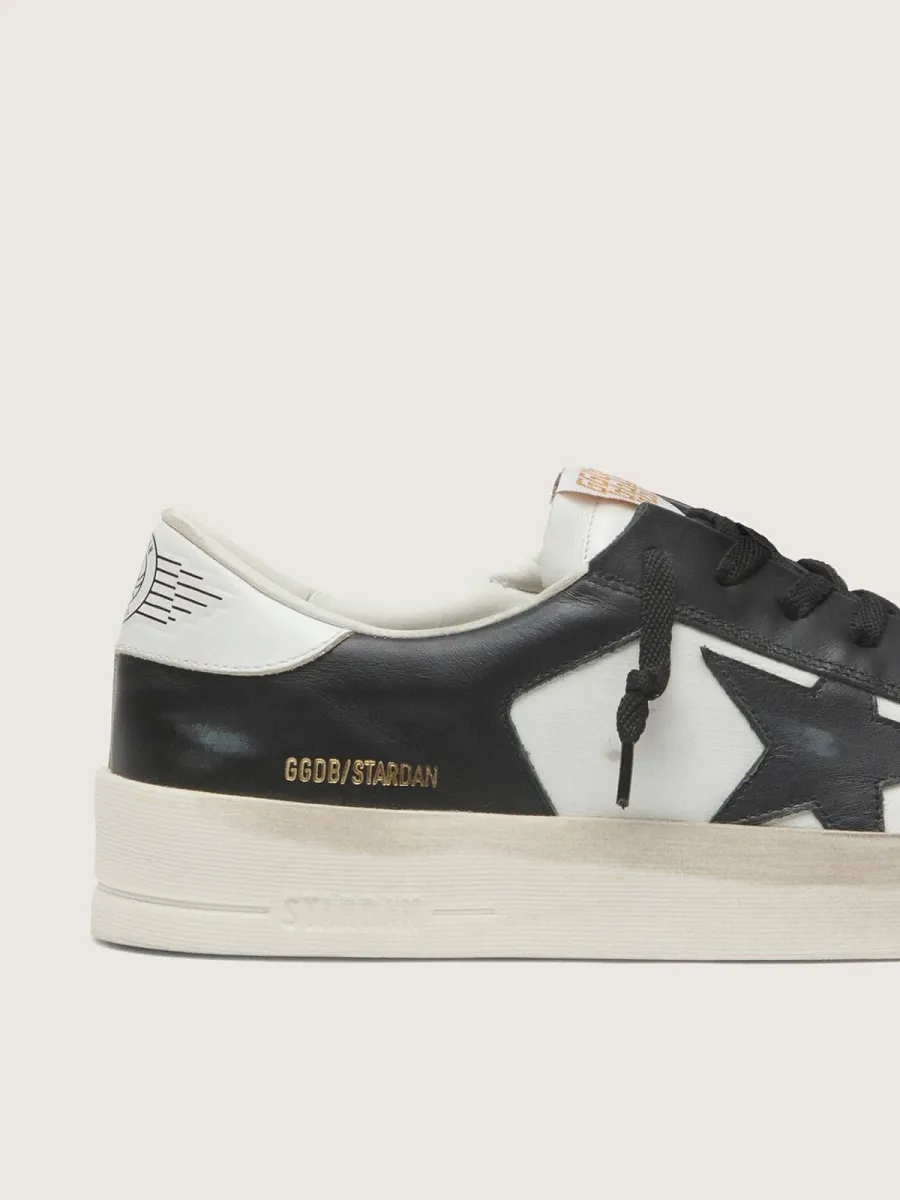 Stardan Uomo in pelle bianca e nera