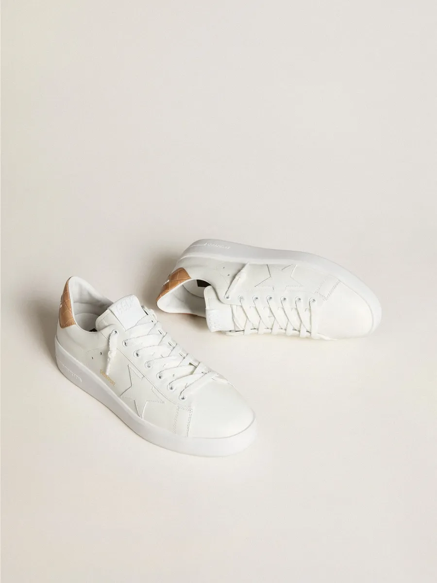 Purestar Uomo con stella in pelle e talloncino in pelle con stampa cocco