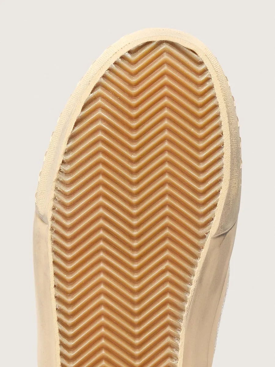 VCE Penstar Uomo in suede beige e pailletes color perla