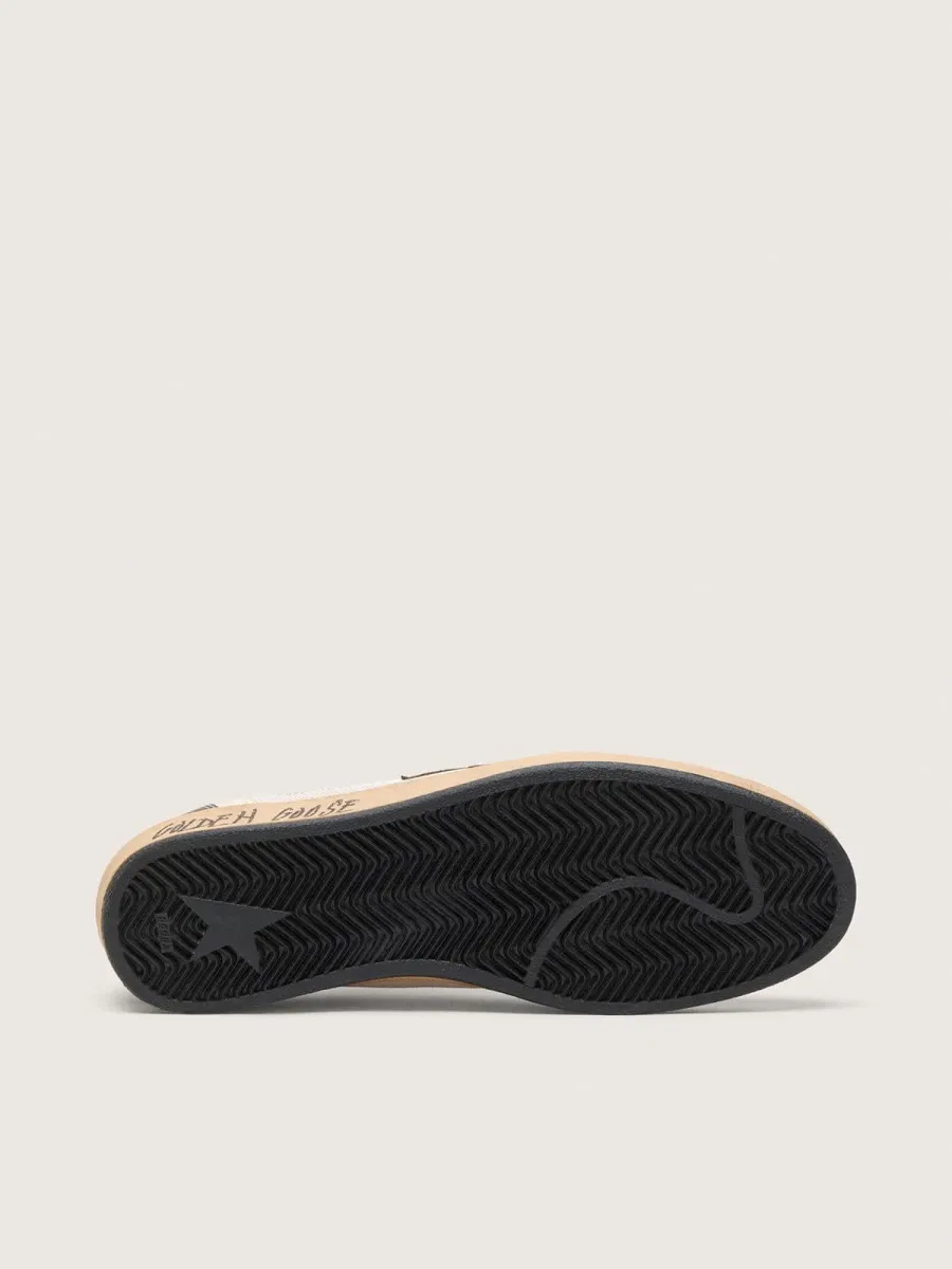 Ball Star Uomo in nappa e rete con stella in suede e inserti in pelle marrone
