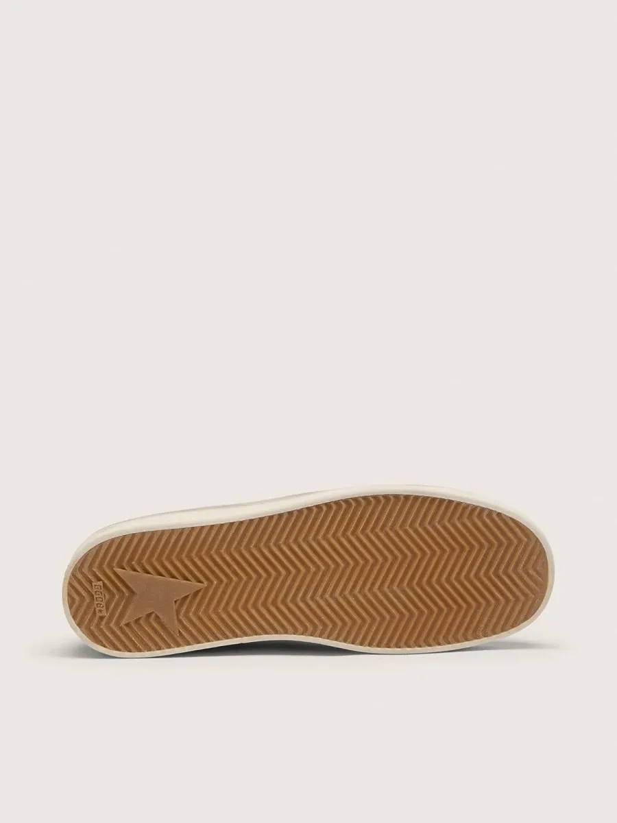 Stardan Uomo in suede e pelle con stella in pelle e talloncino laminato