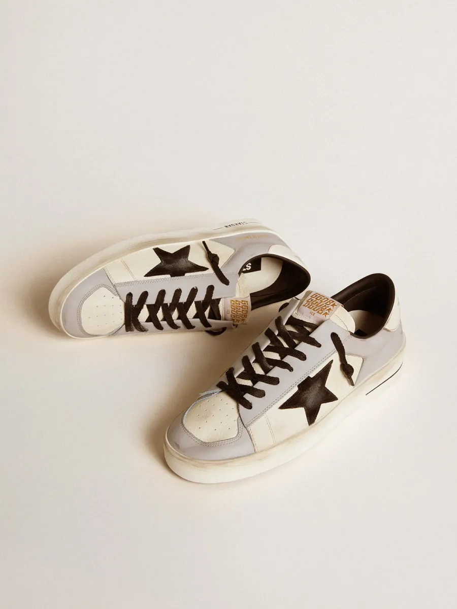 Stardan LTD Uomo in nappa e pelle con stella in suede e talloncino in pelle