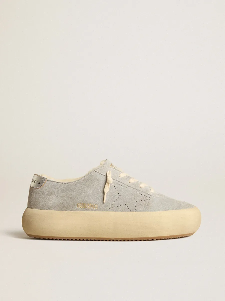 Scarpe Space-Star Uomo in suede ghiaccio con fodera in shearling