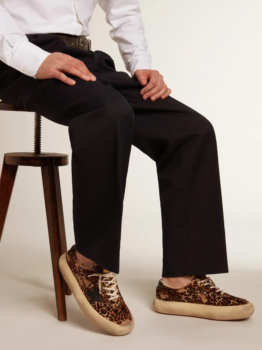 Space-Star Uomo in cavallino animalier e fodera in shearling