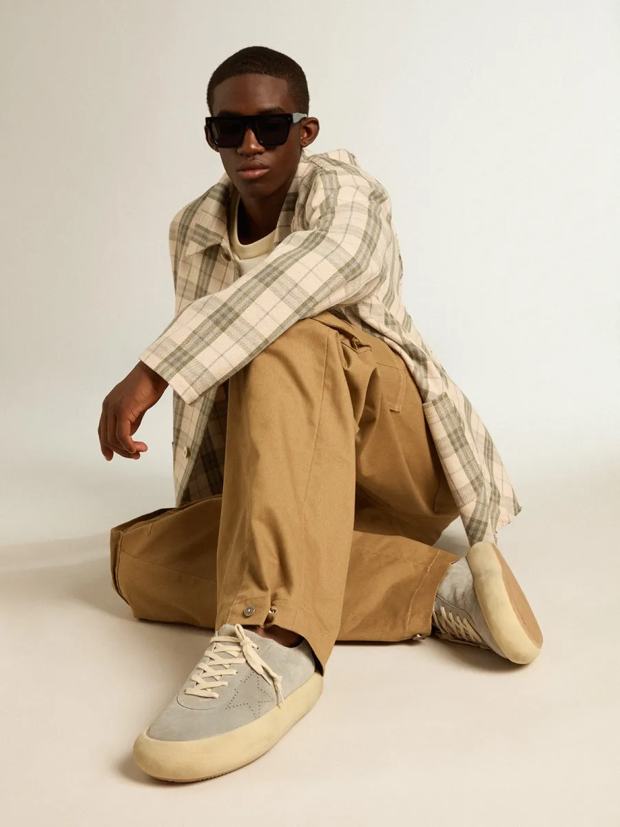 Scarpe Space-Star Uomo in suede ghiaccio con stella traforata