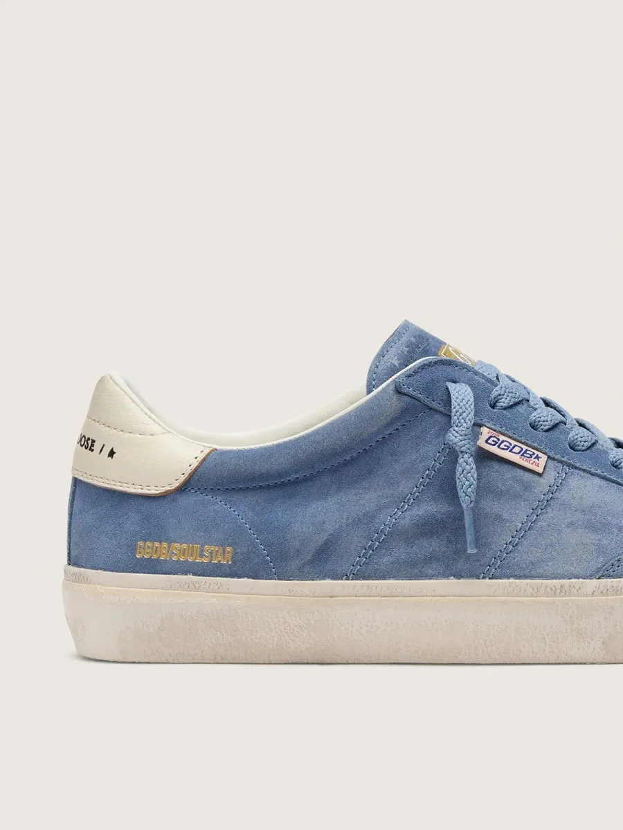 Soul Star uomo in suede blu denim