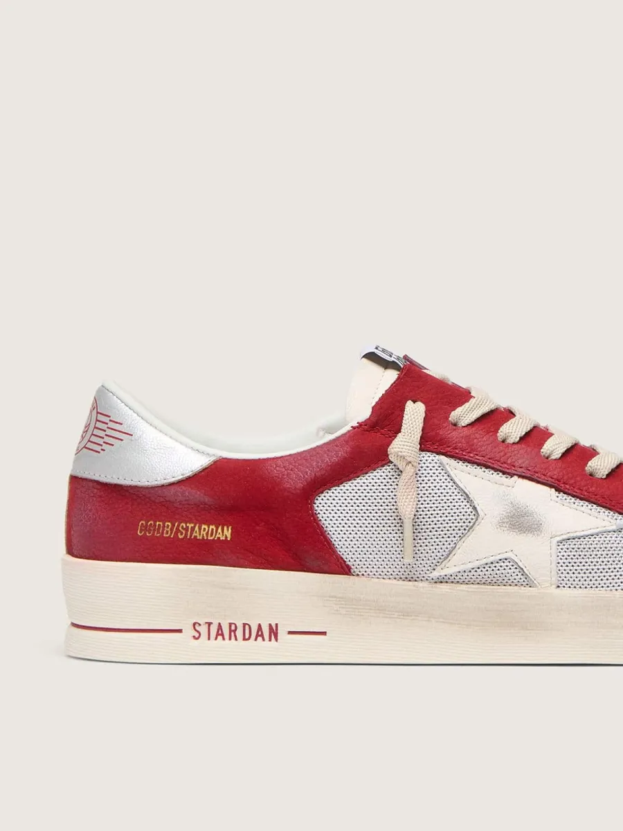 Stardan  Uomo in rete e nabuk con stella in nappa e talloncino in pelle