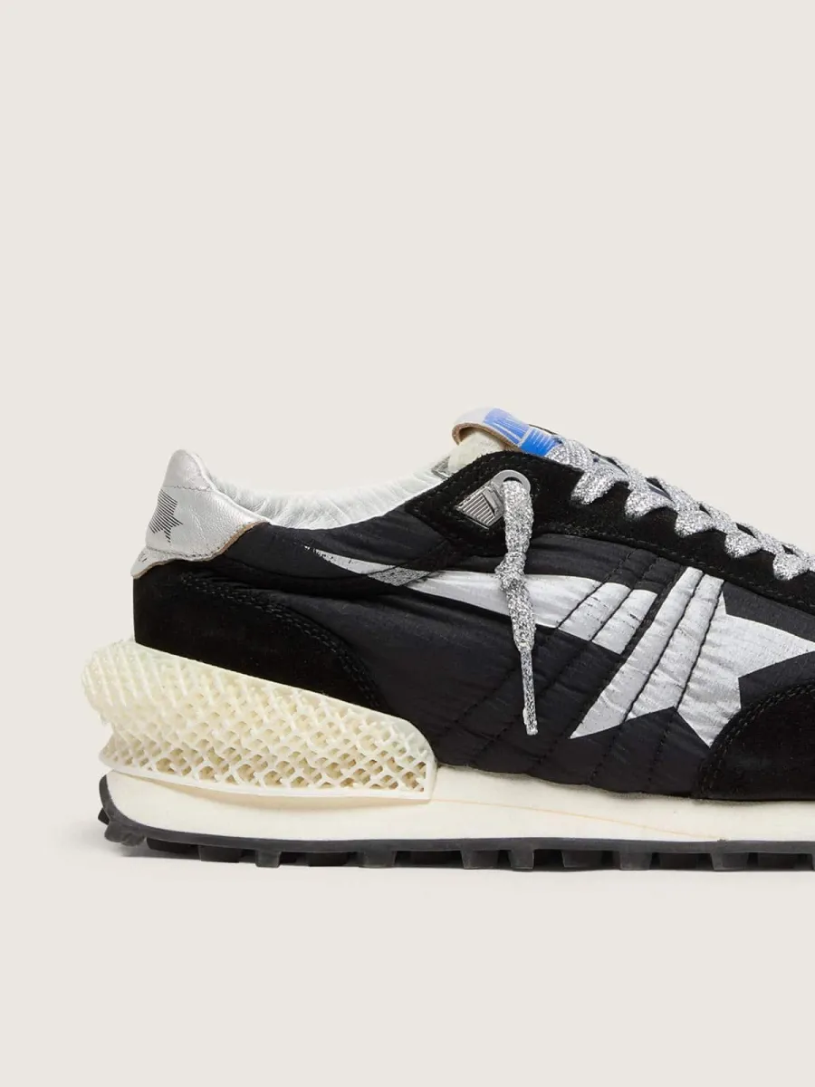 Marathon Uomo con tomaia in nylon ripstop di colore nero e stella argento