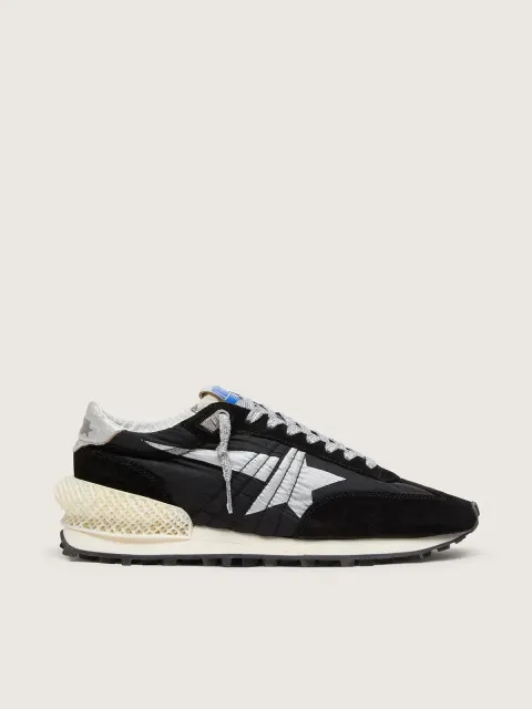 Marathon Uomo con tomaia in nylon ripstop di colore nero e stella argento