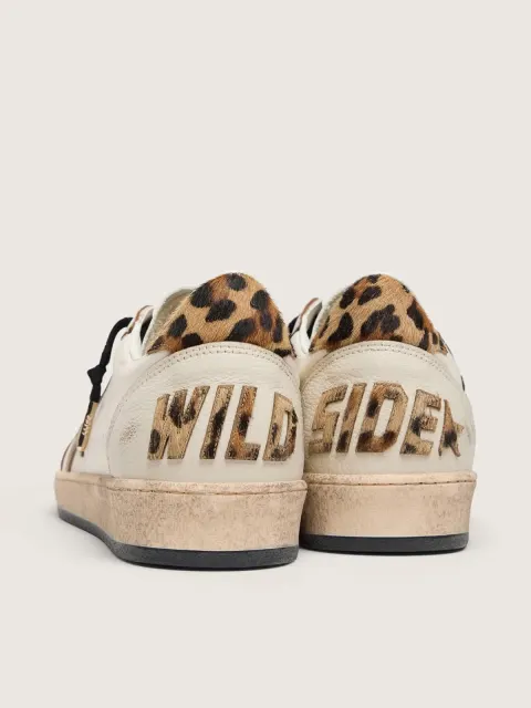 Ball Star Wishes Uomo con stella in suede e talloncino in cavallino leopardato