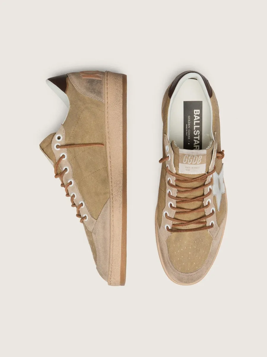 Ball Star LTD uomo in suede tabacco con stella argento