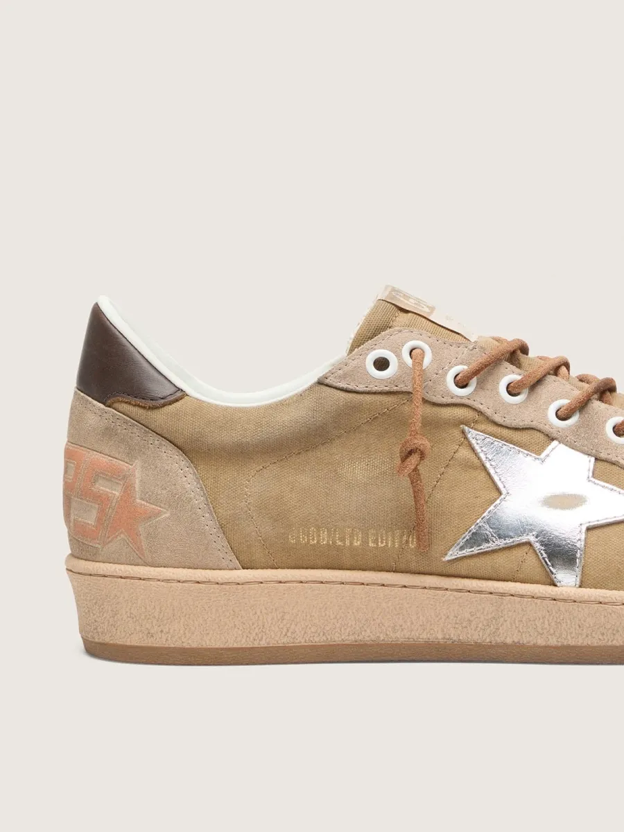 Ball Star LTD uomo in suede tabacco con stella argento