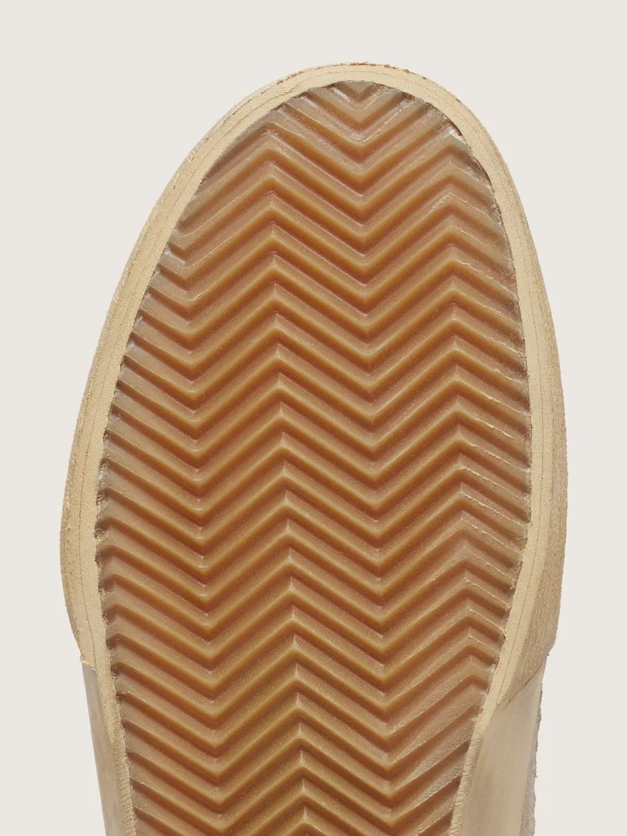 Super-Star LAB Uomo in rete e suede bianca e beige