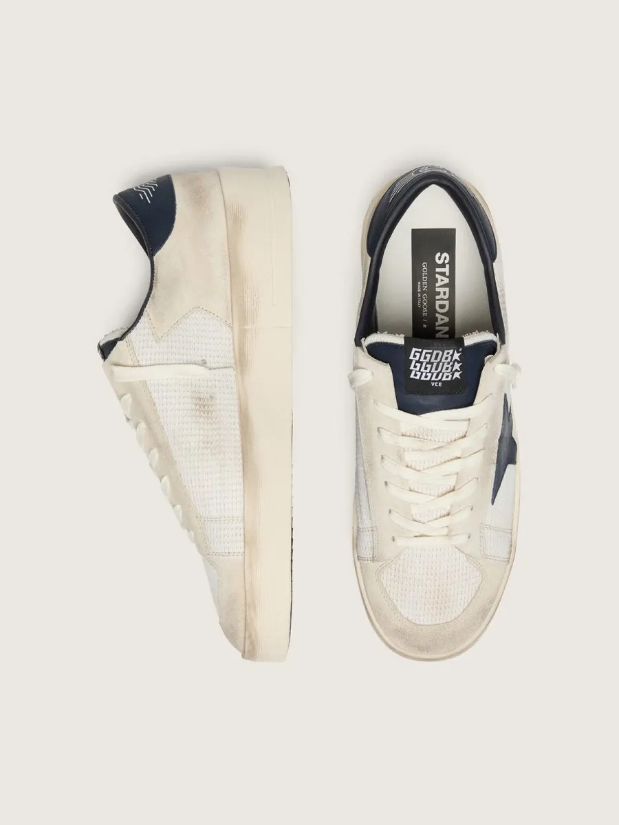 Stardan uomo in suede beige con stella blu