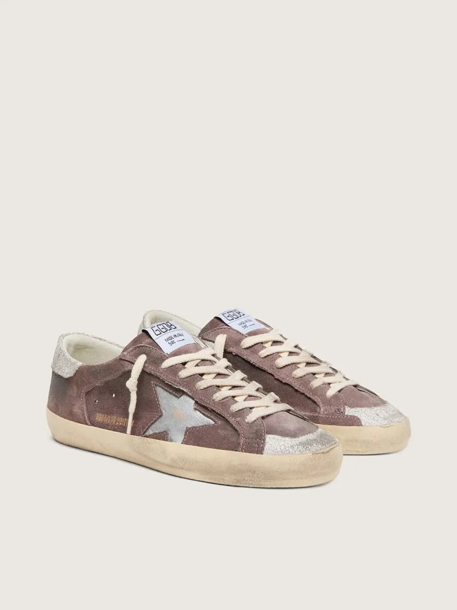 Super-Star LTD uomo in suede lavanda con stella argento
