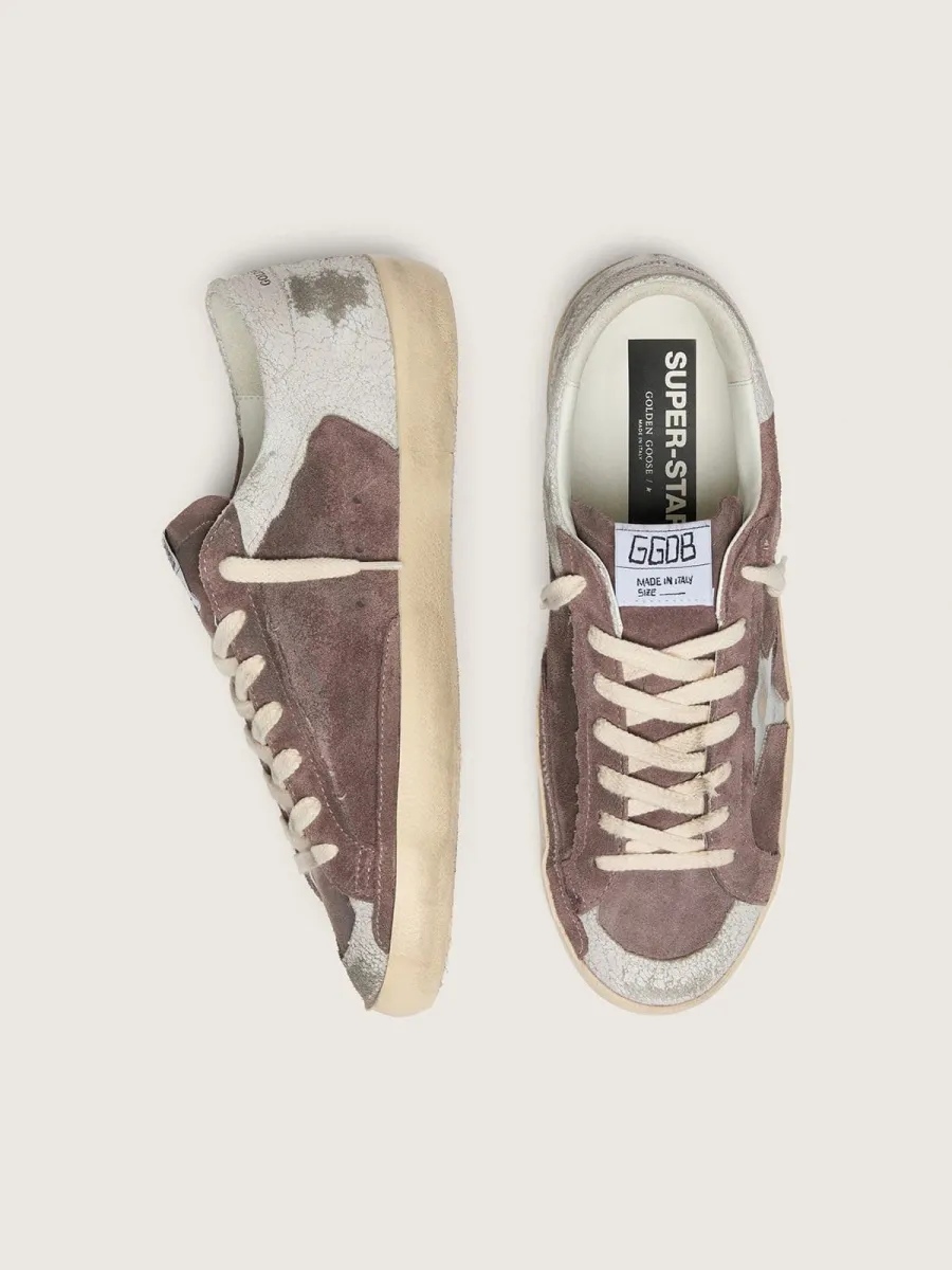 Super-Star LTD uomo in suede lavanda con stella argento