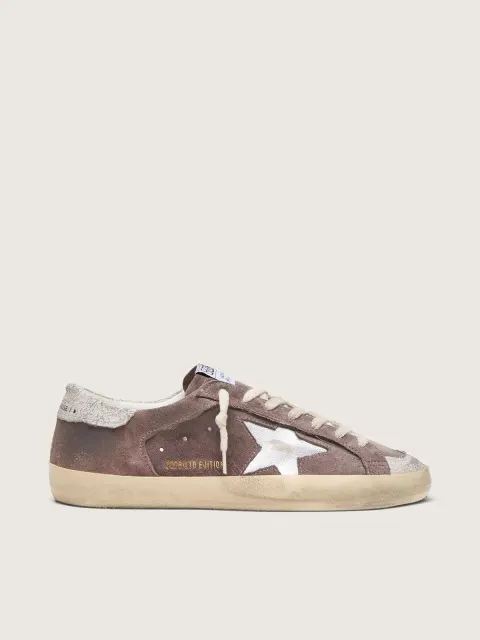 Super-Star LTD uomo in suede lavanda con stella argento